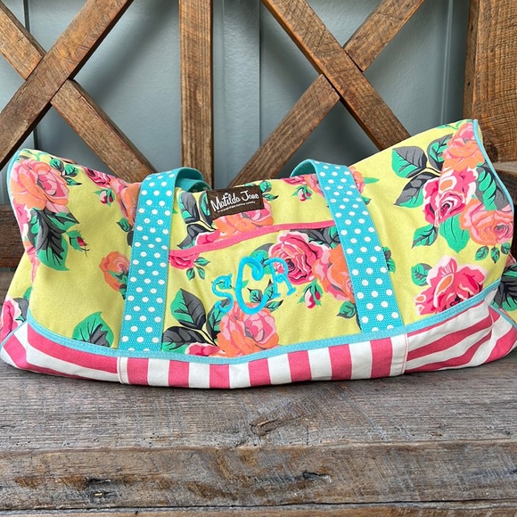 Matilda Jane Accessories Matilda Jane Monogramed Duffle Bag Poshmark